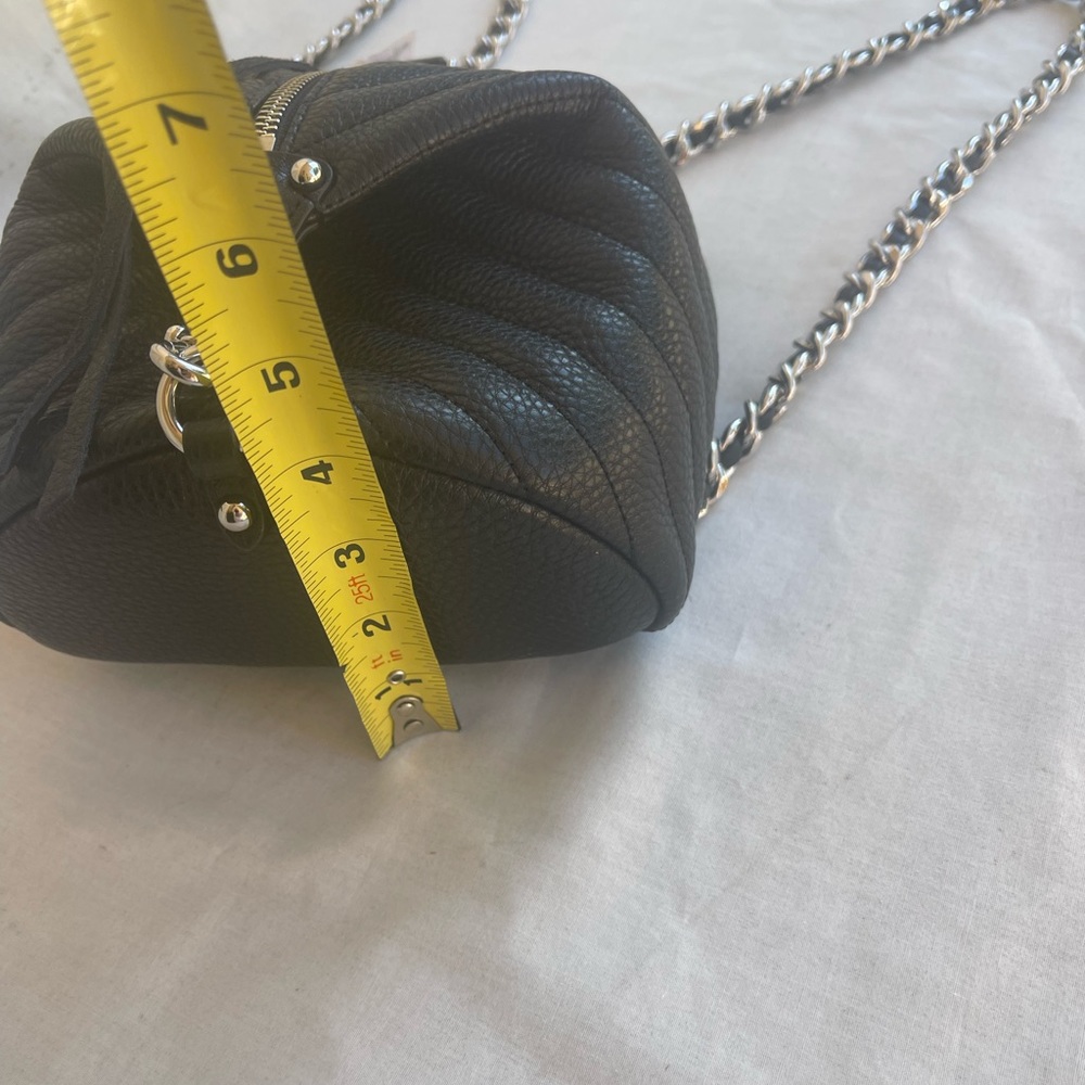 Julian Chevron Quilted Backpack Small black leather, New (Comes w/ removed tags) - Picture 12 of 14